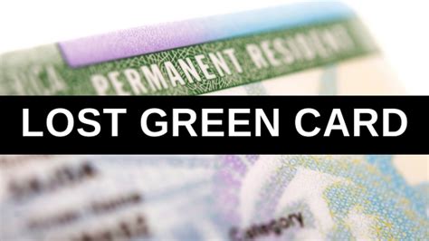 lost green card abroad